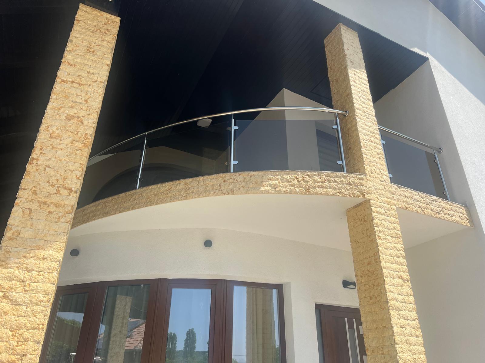 balustrade inox cu sticla Hateg